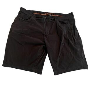 Hawke‎ & Co Cargo Shorts Men 40 Black Performance Outdoors Baggy Workwear Hiking